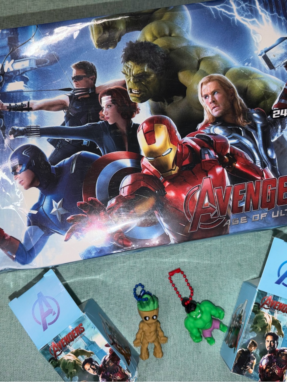 Avengers Kids Toy Keychain Set bulk super hero blind box surprise 24 pieces